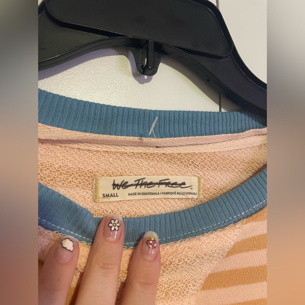 Free People Classic Striped Crew NWOT - Picture 8 of 8